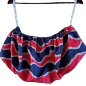 Shore Bubble Blouse Striped Tube Top - Size Medium